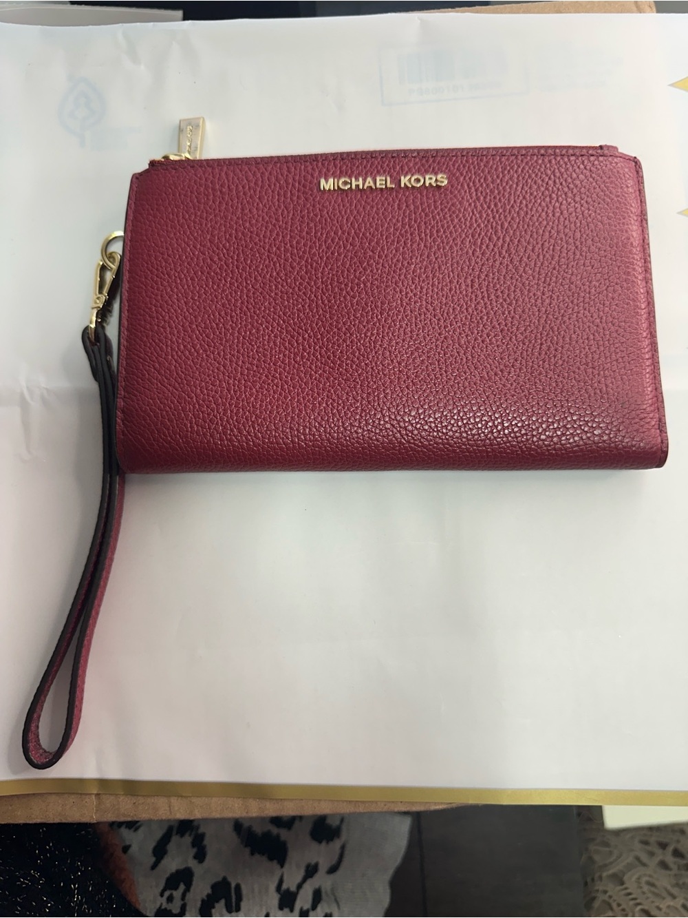 Michael Kors Women's Wristlet Wallet - Burgundy/red